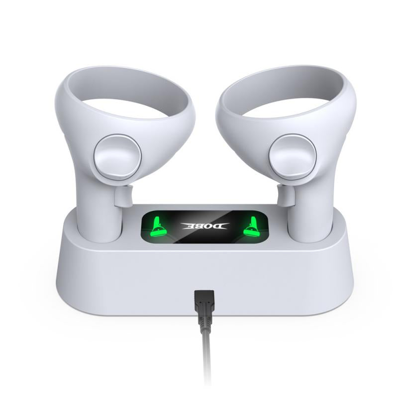 DOBE TY-18170 Charging Dock Station Dual Controller Charger Holder Base for Oculus Quest 2 VR Accessories DOBE TY-18170 Charging Dock Station Dual Controller Charger Holder Base for Oculus Quest 2 VR Accessories